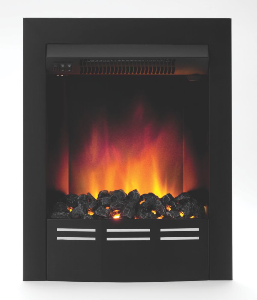 Image of Be Modern Bromley Timber Electric Fireplace Oak Veneer 1210mm x 300mm x 1130mm 