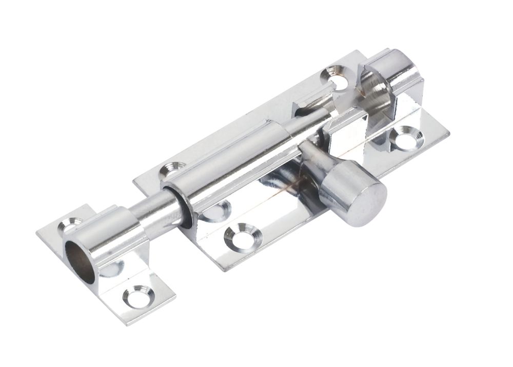 Image of Straight Door Bolt Polished Chrome 51mm 