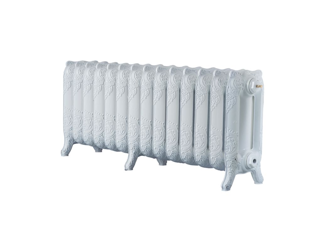 Image of Arroll Montmartre 3-Column Cast Iron Radiator 470mm x 1154mm White 4299BTU 