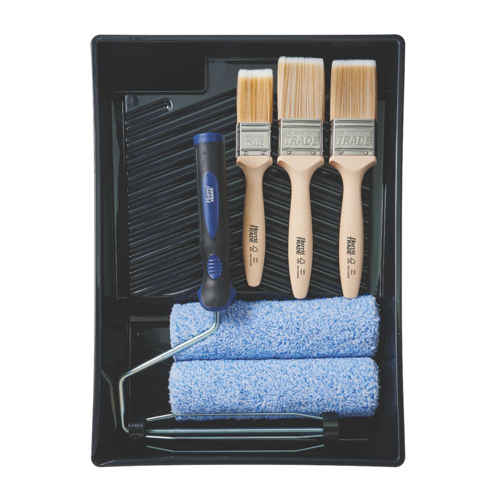 Image of Harris Trade 9" Roller & Brush Set 7 Pieces 