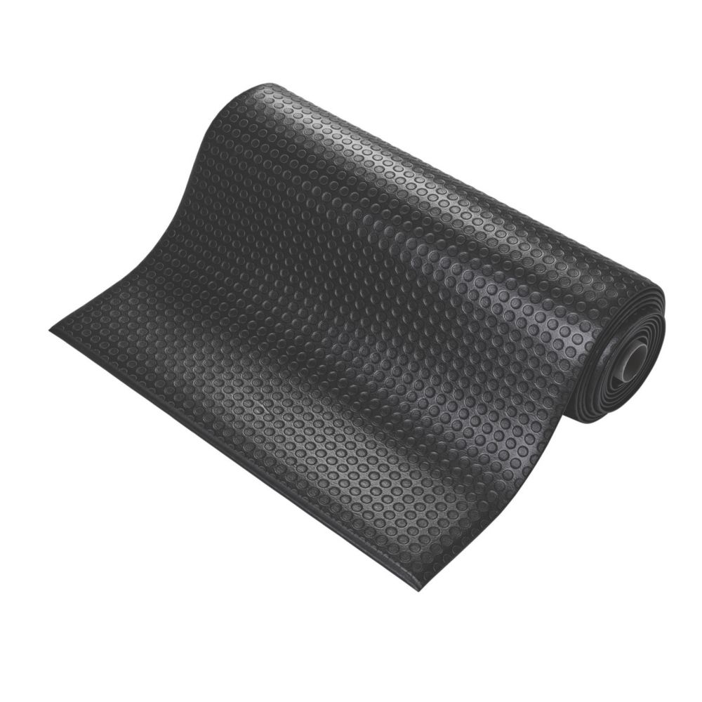Image of COBA Europe Orthomat Anti-Fatigue Floor Mat Black 18.3m x 1.2m x 9mm 