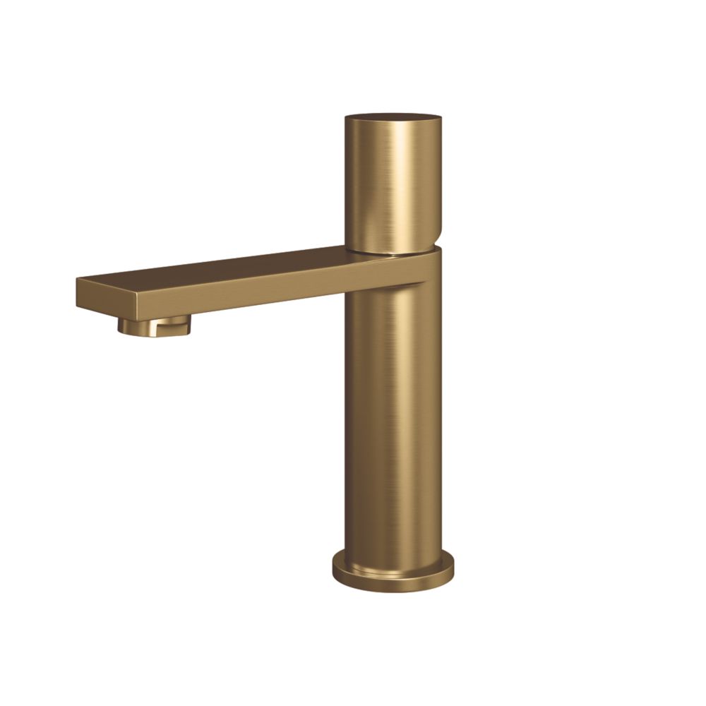 Image of ETAL Saris Mono Basin Mixer Tap Brushed Gold 
