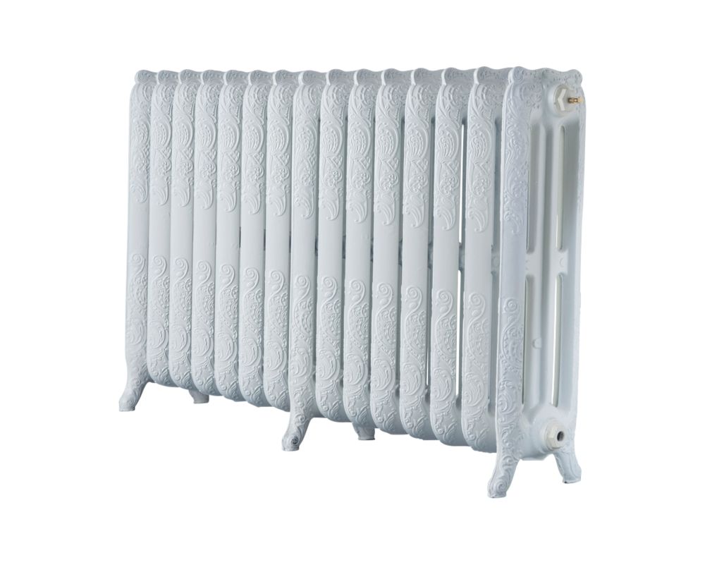 Image of Arroll Montmartre 3-Column Cast Iron Radiator 760mm x 1234mm White 7370BTU 