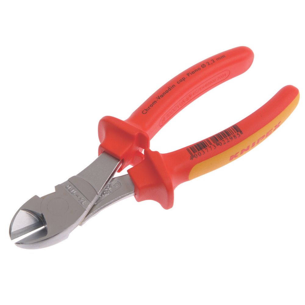 Image of Knipex VDE High Leverage Diagonal Cutters 7" 
