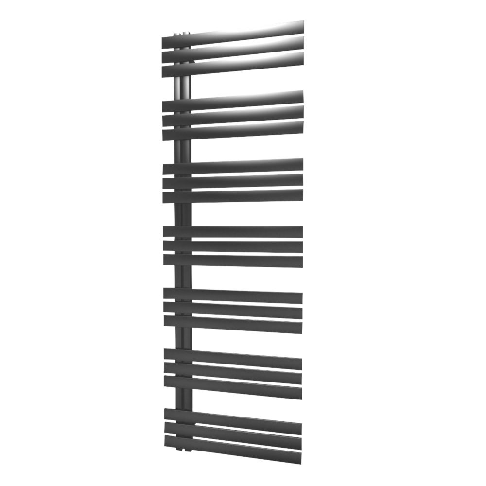 Image of Towelrads Cobham Designer Towel Radiator 1800mm x 500mm Black 2422BTU 