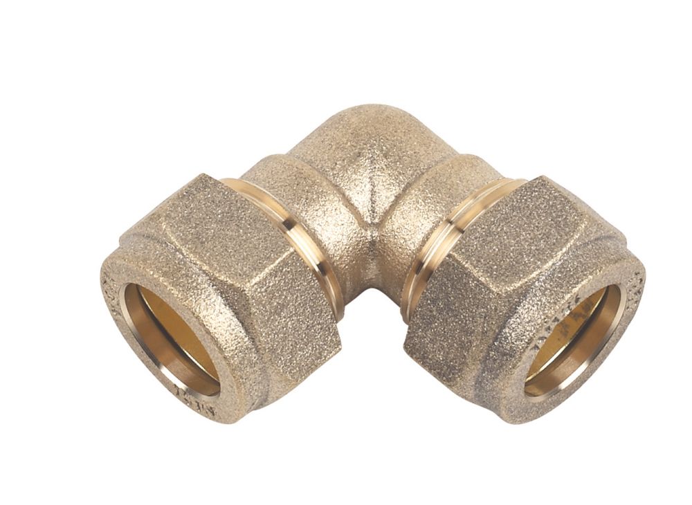 Image of Flomasta Compression Equal 90Â° Elbows 15mm 10 Pack 