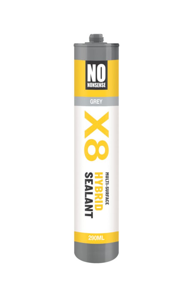 Image of No Nonsense X8 Hybrid Sealant & Adhesive Grey 290ml 