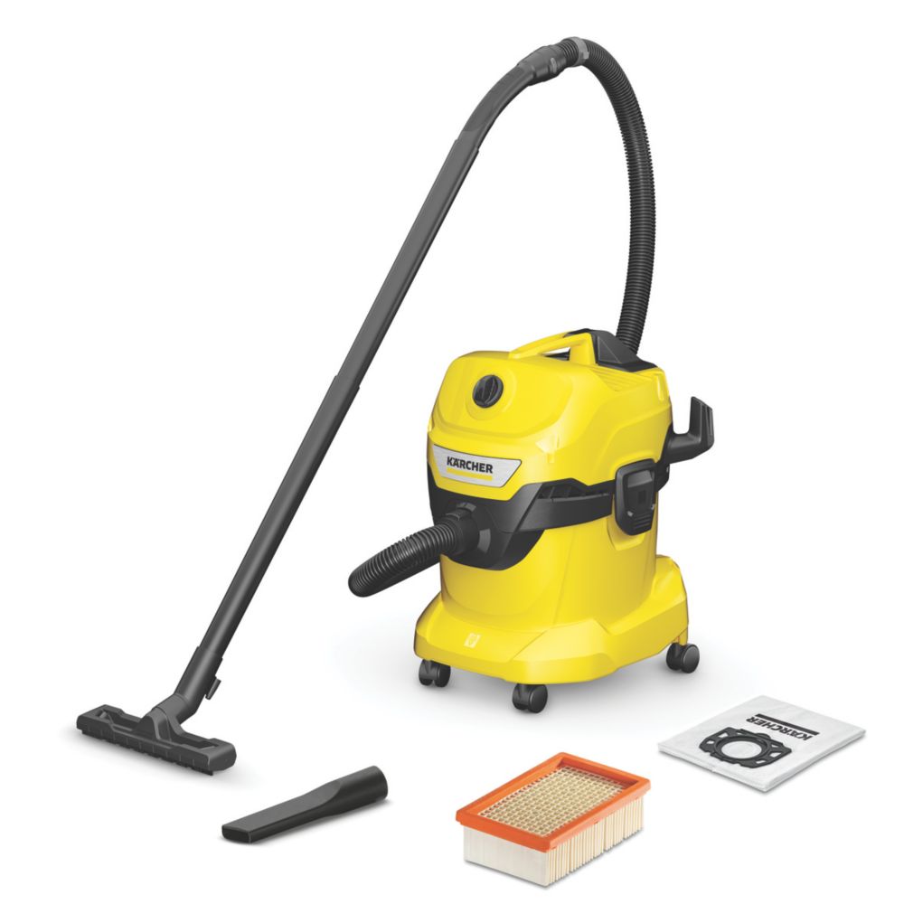 Image of Karcher WD 4 1000W 20Ltr Wet & Dry Vacuum Cleaner 220-240V 