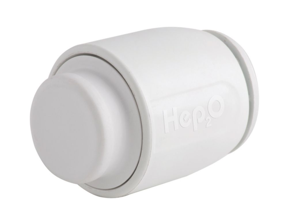 Image of Hep2O Plastic Push-Fit Stop End 15mm 