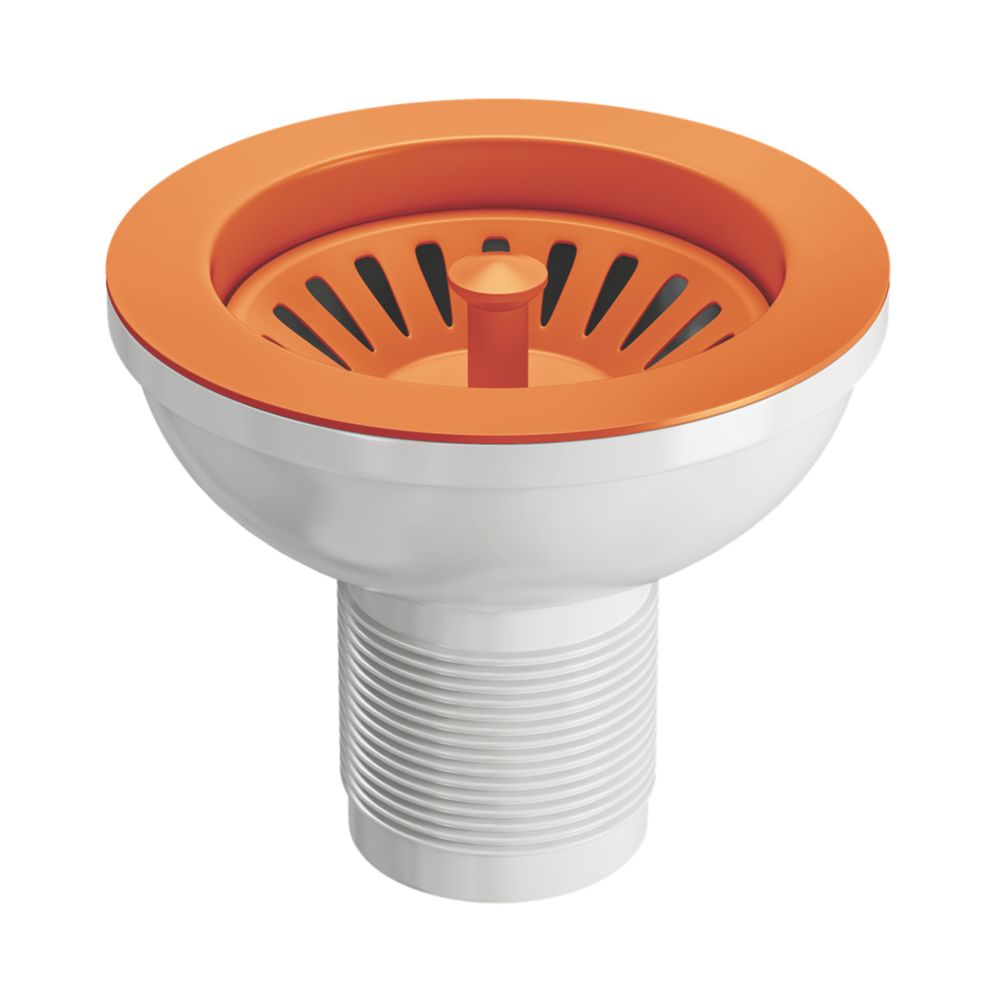 Image of ETAL Sink Strainer Waste Orange 90mm 