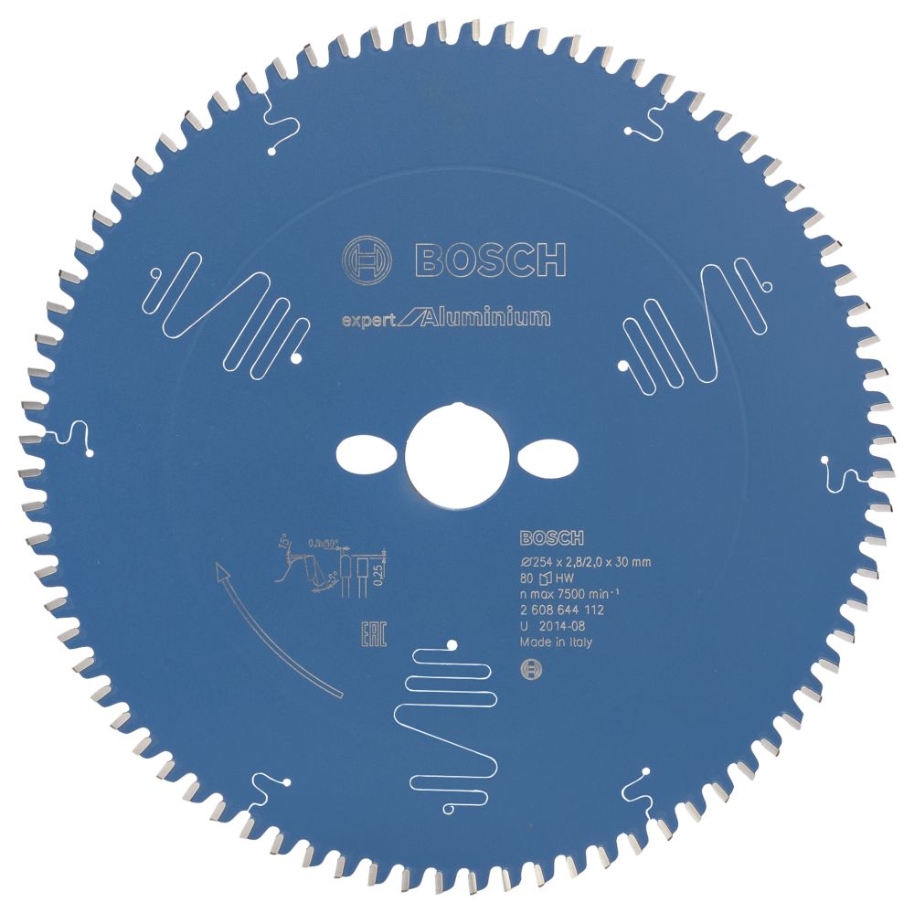 Image of Bosch Expert Aluminium Circular Saw Blade 254mm x 30mm 80T 