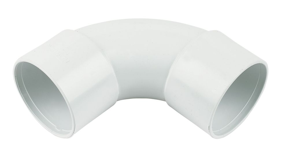 Image of FloPlast Bends 92.5Â° White 40mm 5 Pack 