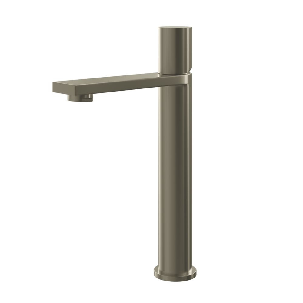 Image of ETAL Saris High Rise Mono Basin Mixer Tap Brushed Nickel 