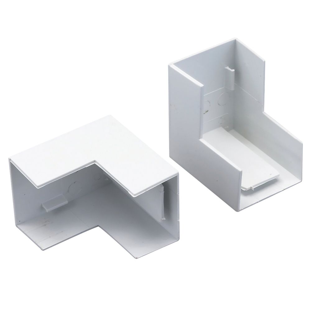 Image of Deta TTE External Trunking Angles 38mm x 25mm 2 Pack 