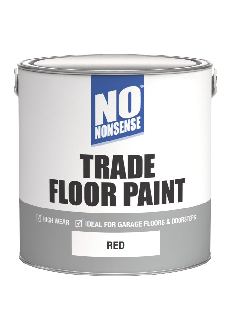 Image of No Nonsense Trade Floor Paint Red 2.5Ltr 