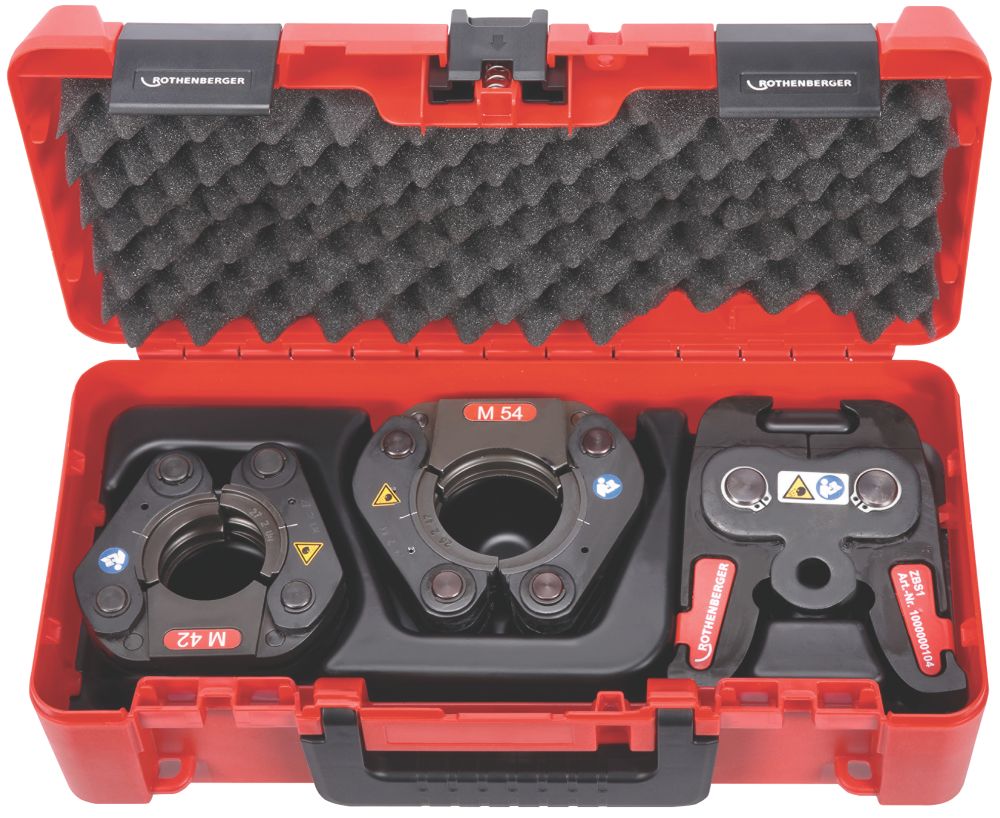 Image of Rothenberger 1000001501 Press Fitting Chains / Collar Set & Actuator 42-54mm 3 Pack 