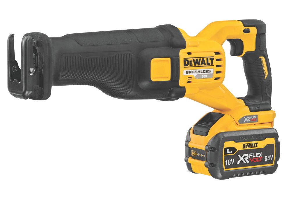 Image of DeWalt DCS389T2-GB 54V 2 x 6.0Ah Li-Ion XR FlexVolt Brushless Cordless Reciprocating Saw 