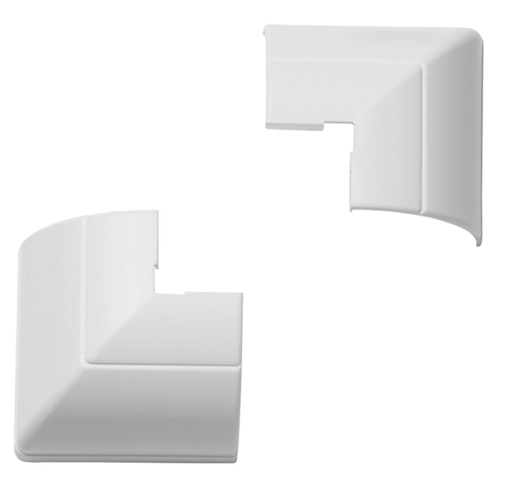 Image of D-Line 1/4-Round External Clip-Over Bend 22mm x 22mm 2 Pack 