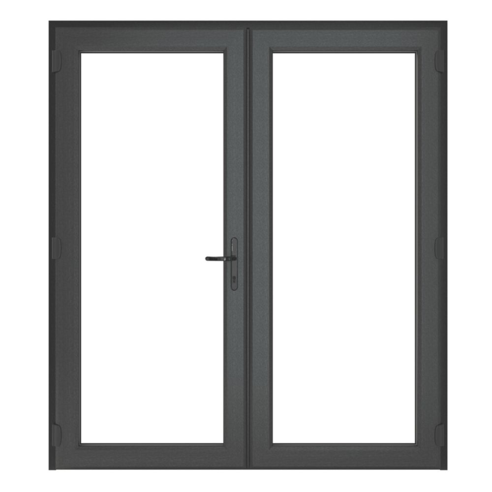 Image of Crystal Anthracite Grey uPVC French Door Set 2055mm x 1690mm 