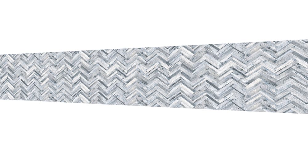 Image of Splashwall Grey / White Alloy Splashback 2440mm x 750mm x 4mm 