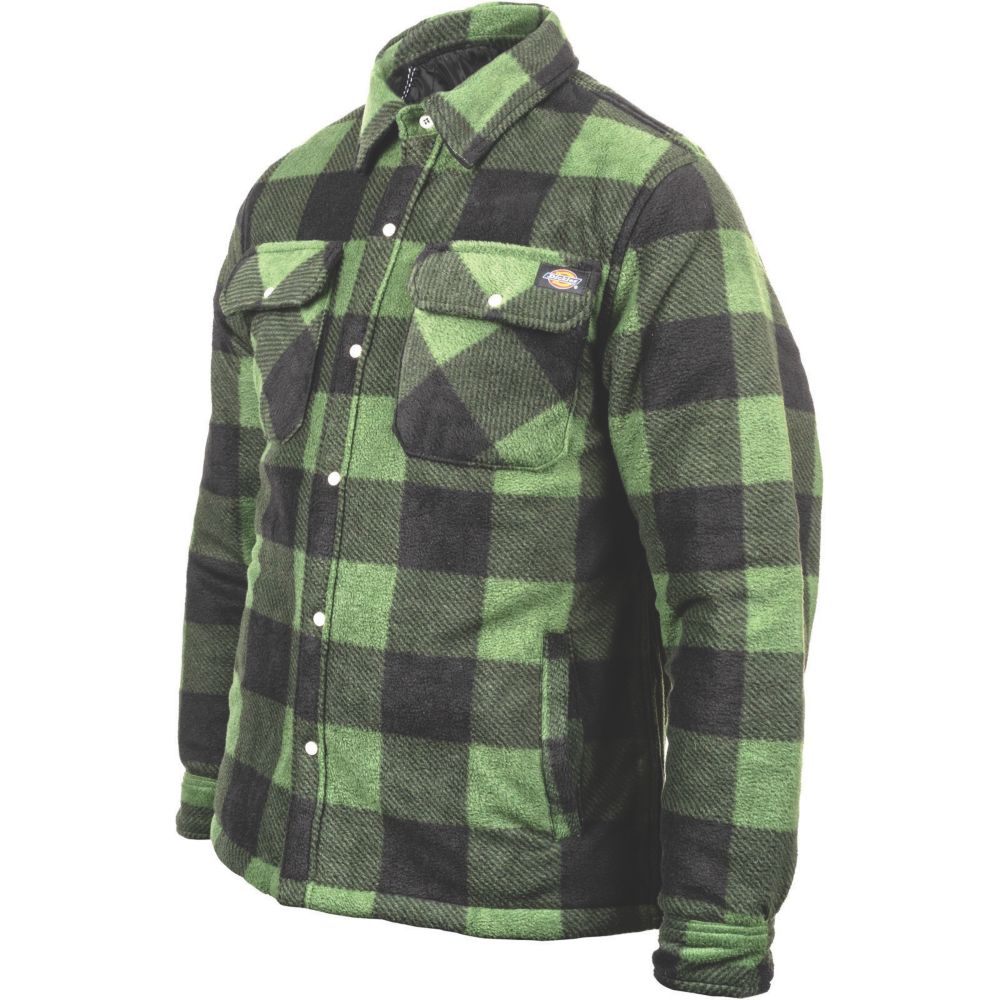 Image of Dickies Portland Shirt Green Medium 39" Chest 