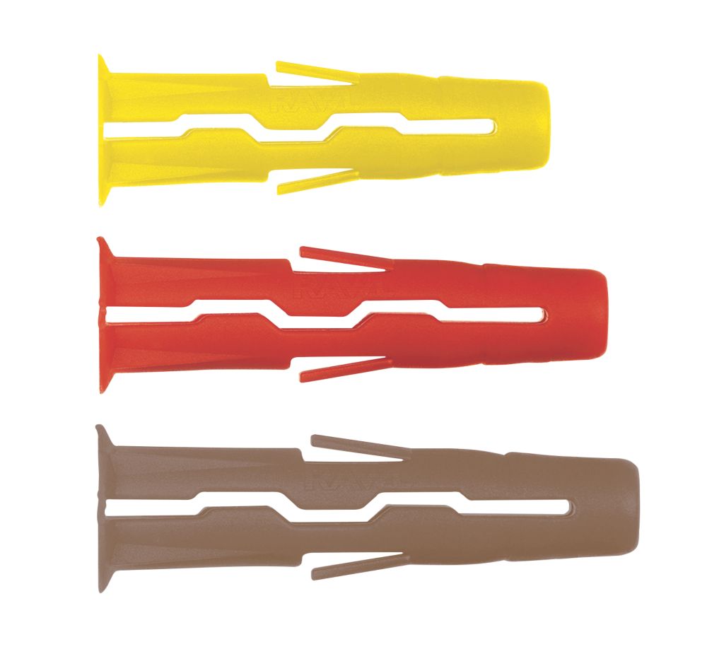 Image of Rawlplug Uno Mixed Wall Plugs 144 Pieces 