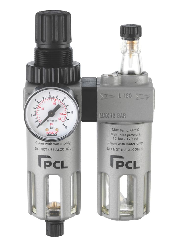 Image of PCL ATCFRL6 1/4" BSP Air Tool Filter Regulator & Lubricator 