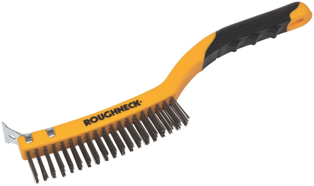 Image of Roughneck Soft-Grip Stainless Steel Wire Brush 