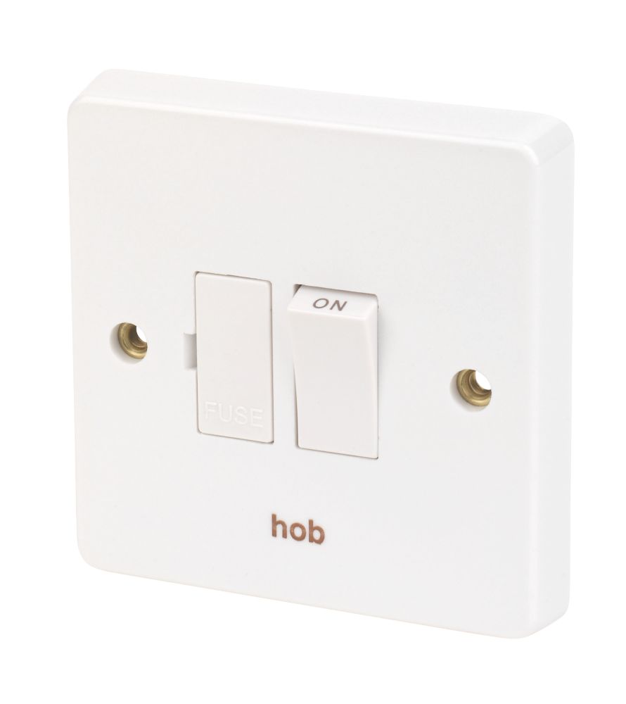 Image of Crabtree Capital 13A Switched Hob Fused Spur White 