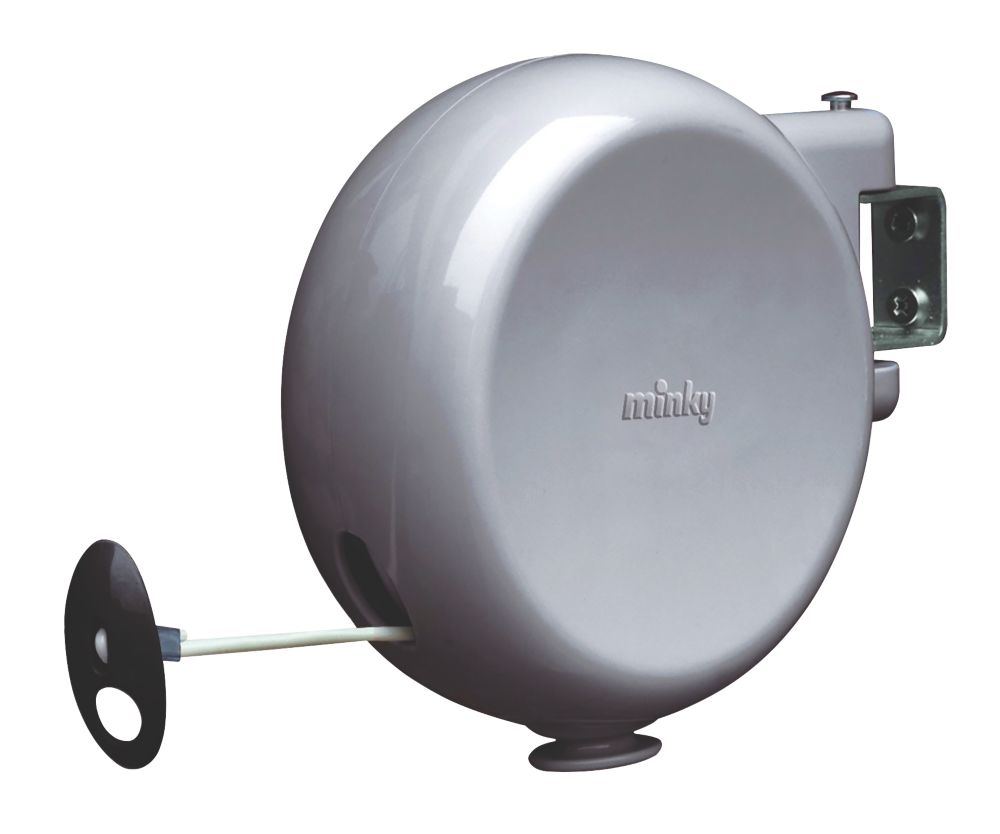 Image of Minky 1 Line 15m Grey Retractable Washing Line 