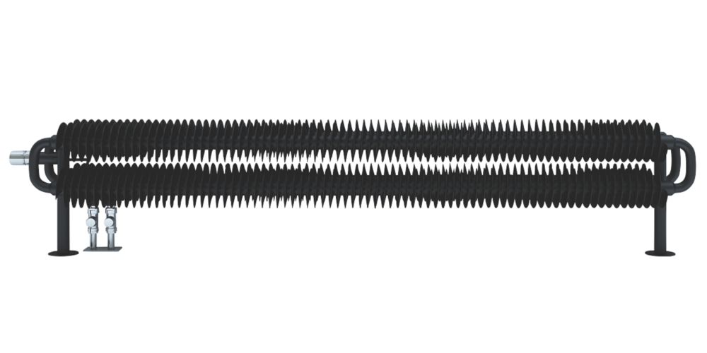 Image of Terma Ribbon HSD Designer Radiator 190mm x 1540mm Black 4115.87BTU 
