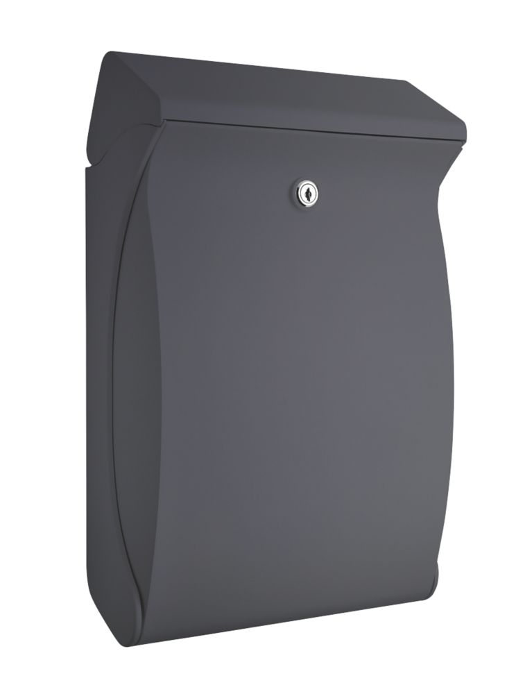 Image of Burg-Wachter Swing Post Box Anthracite Painted Finish 
