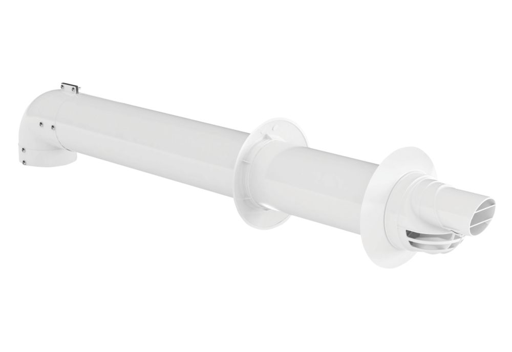 Image of Vaillant Horizontal Flue Terminal Kit White 