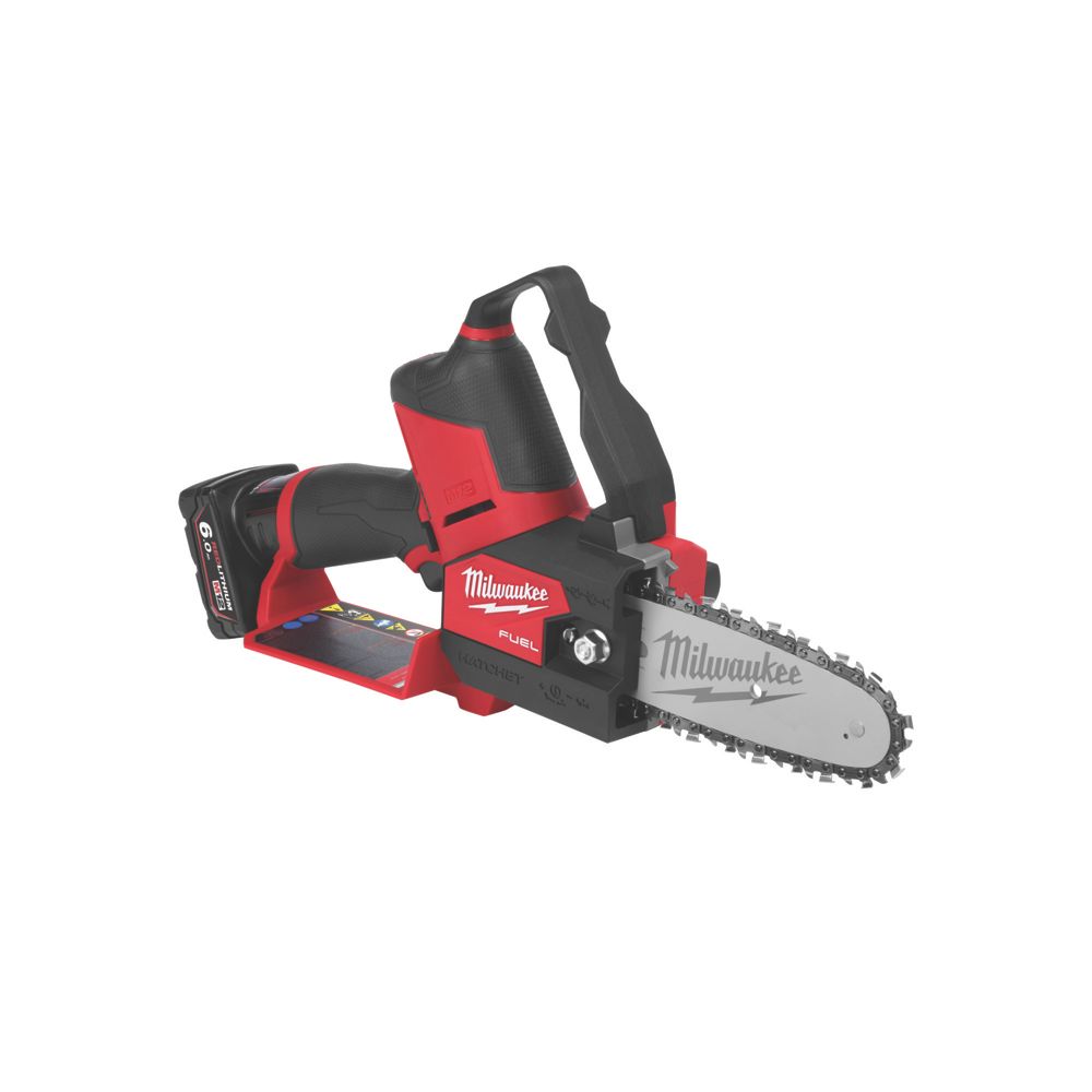 Image of Milwaukee M12 FHS-602X FUEL 18V 2 x 6.0Ah Li-Ion RedLithium Brushless Cordless 15cm Hatchet Pruning Saw 