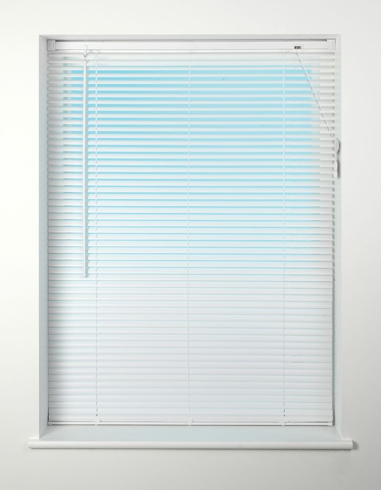 Image of Universal PVC Venetian Non-Blackout Blind White 1050mm x 1600mm Drop 