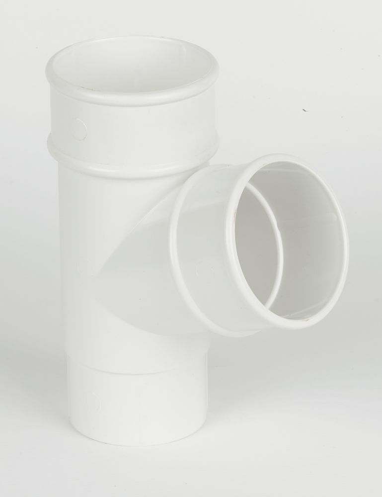 Image of FloPlast RY1BL Round Pipe Branch White 68mm 