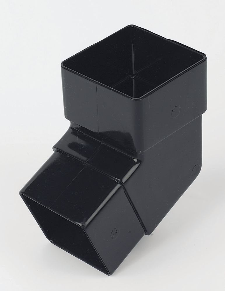 Image of FloPlast Square Line 112.5Â° Square Offset Bend Black 65mm 