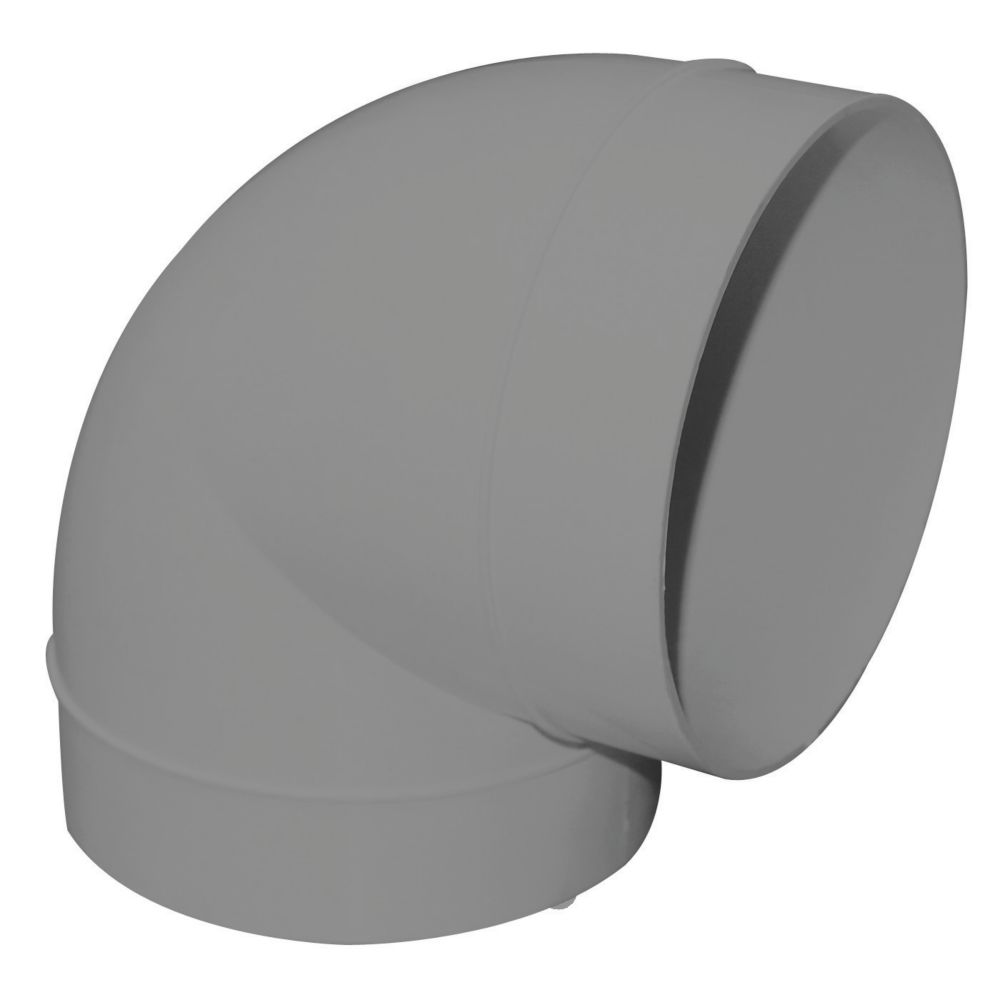 Image of Manrose 90Â° Round Bend White 125mm 