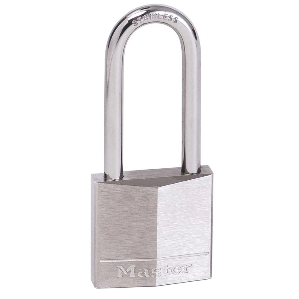 Image of Master Lock 640EURDLH Brass Water-Resistant Long Shackle Padlock 40mm 