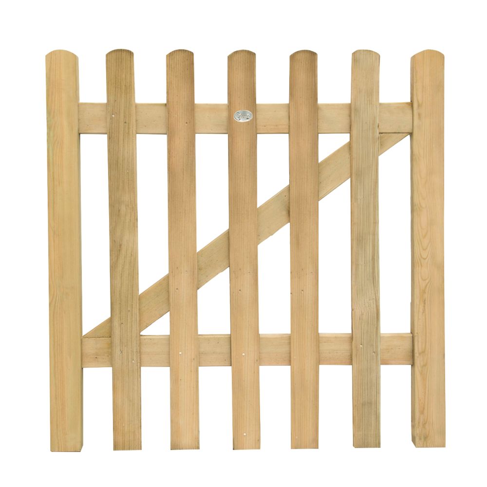 Image of Forest Ultima Pale Garden Gate 900mm x 900mm Natural Timber 