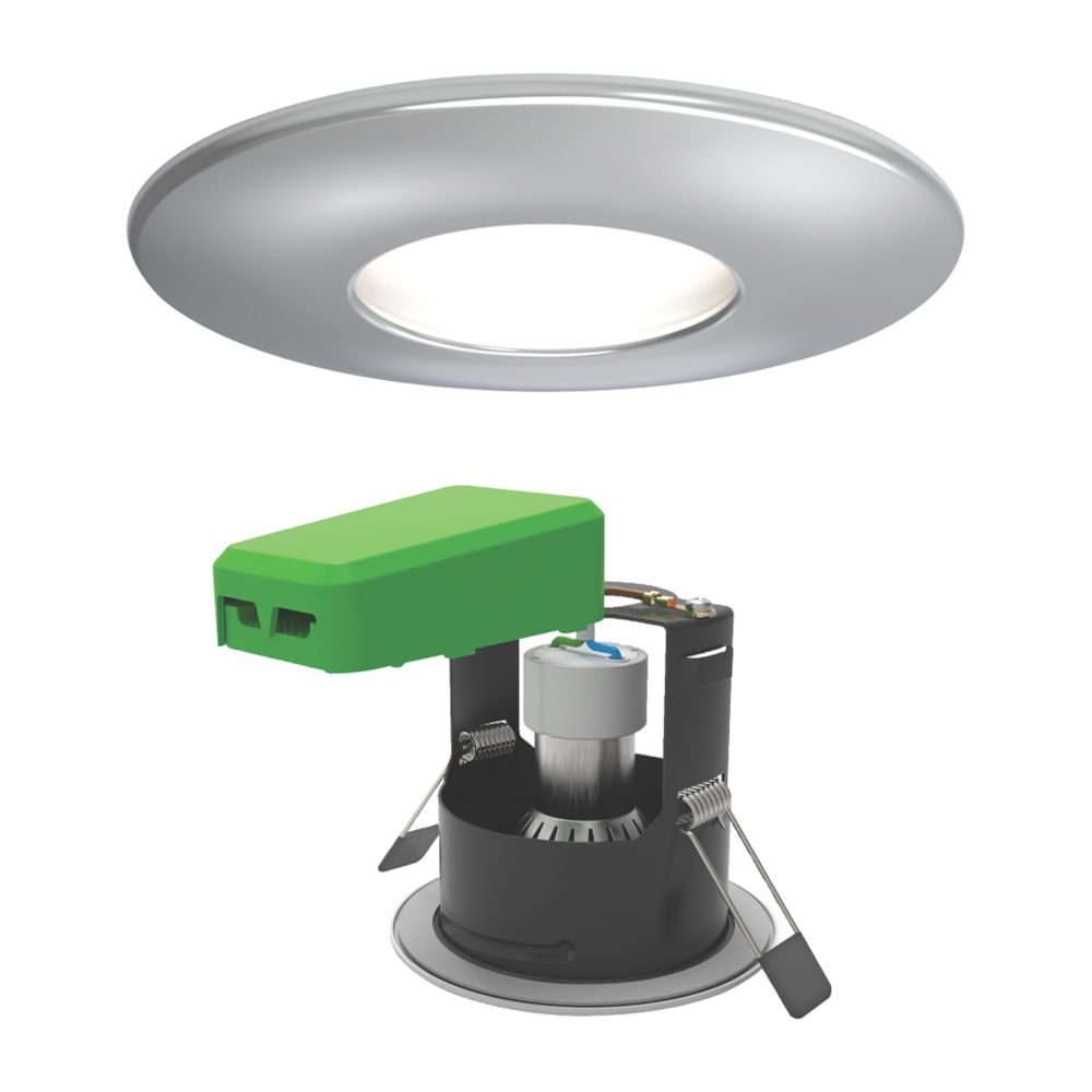 Image of 4lite Fixed Fire Rated LED Smart Downlight Chrome 5W 345lm 6 Pack 