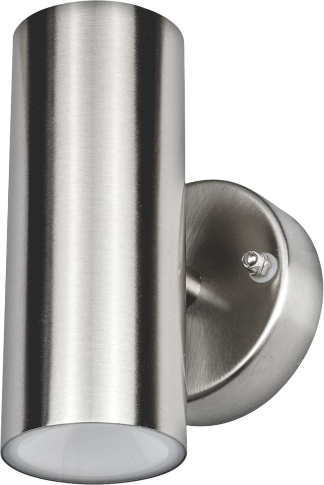 Image of Luceco Outdoor LED Up & Down Wall Light Stainless Steel 8W 500lm 