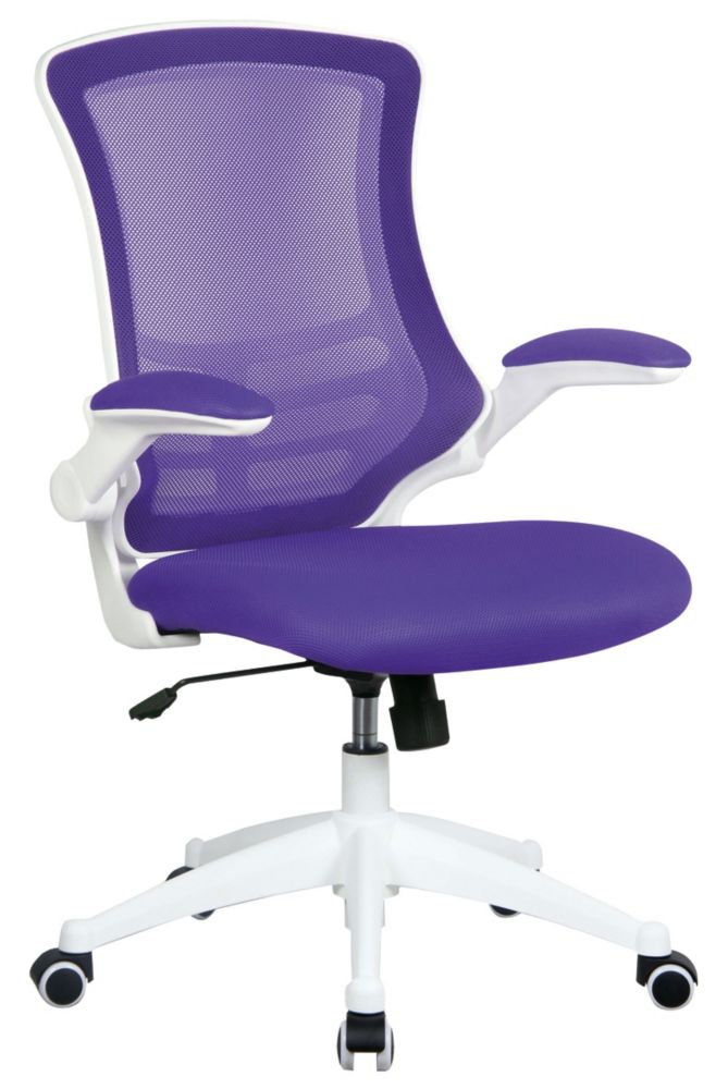 Image of Nautilus Designs Luna Medium Back Task/Operator Chair Purple 