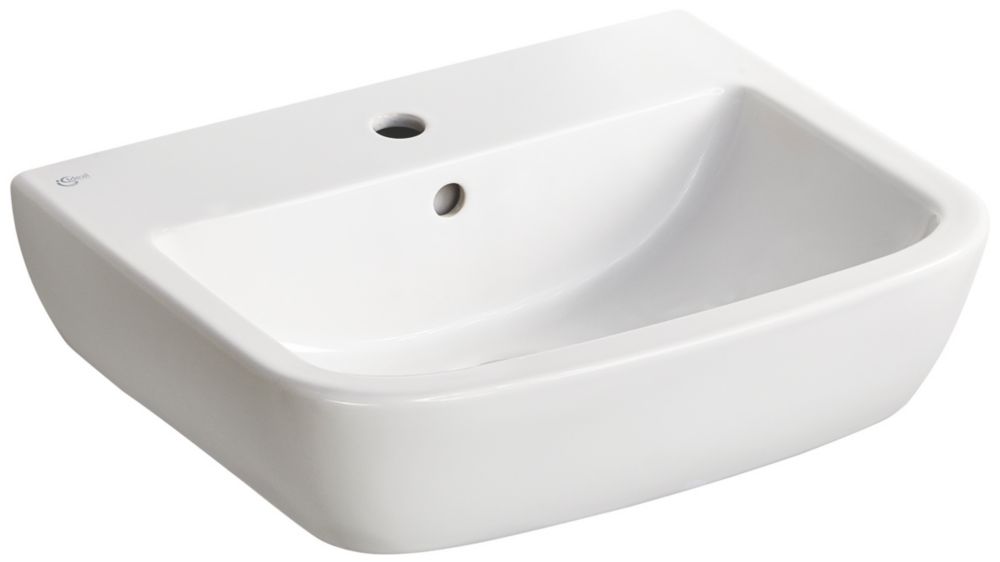 Image of Ideal Standard Tempo Bathroom Washbasin 1 Tap Hole 550mm 