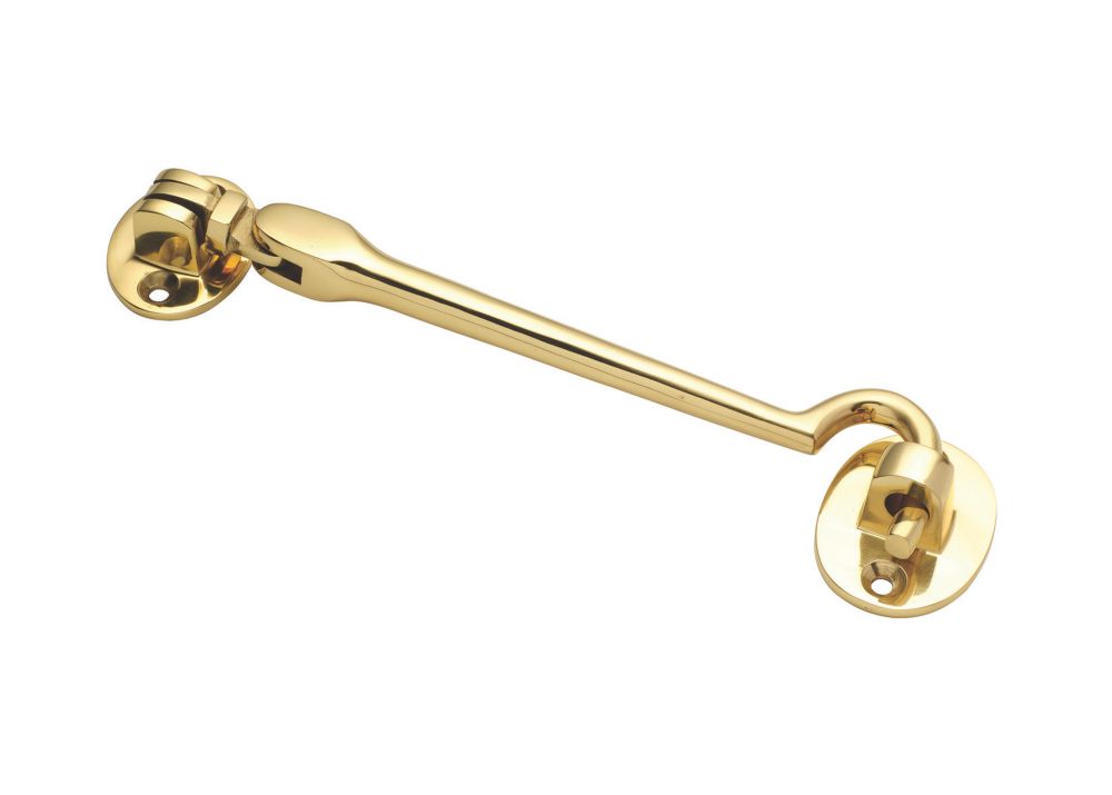 Image of Carlisle Brass Cabin Hook Polished Brass 152mm 