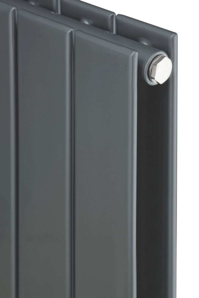 Image of Ximax Oceanus Duplex Horizontal or Vertical Designer Radiator 1200mm x 595mm Anthracite 