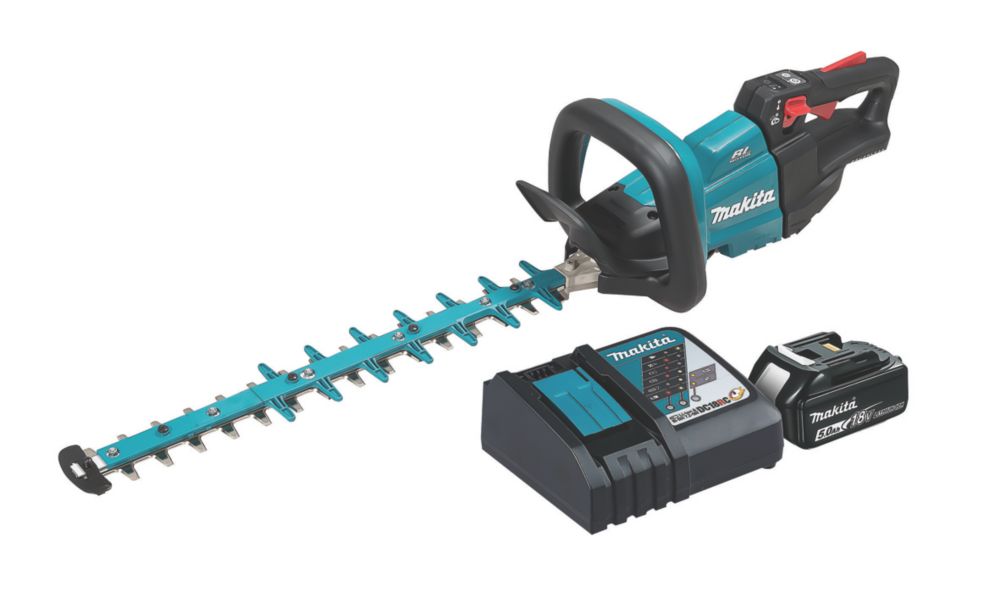 Image of Makita DUH502RT 50cm 18V 1 x 5.0Ah Li-Ion LXT Brushless Cordless Hedge Trimmer 