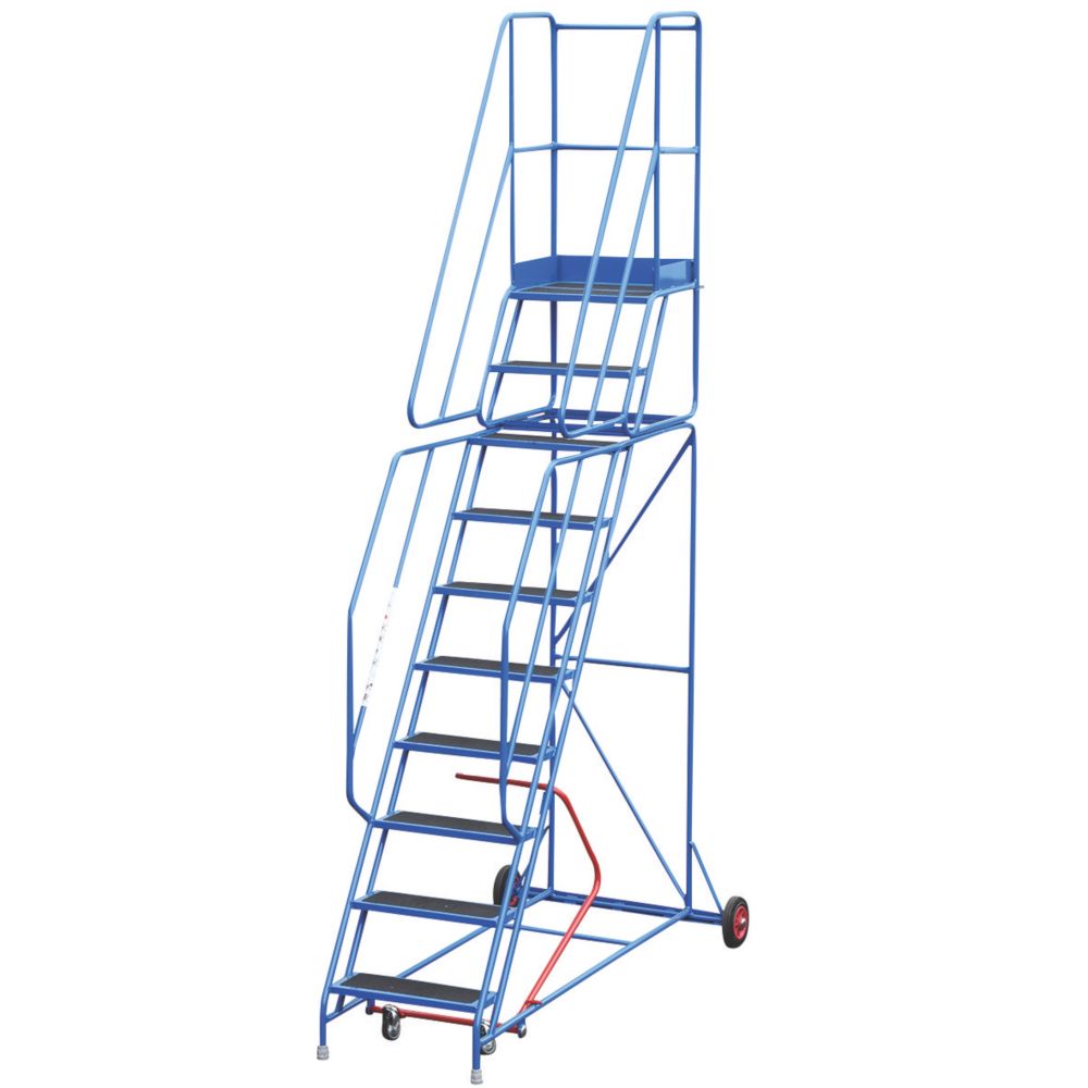 Image of TB Davies Mobile Steel 10-Treads Safety Steps 2.5m 