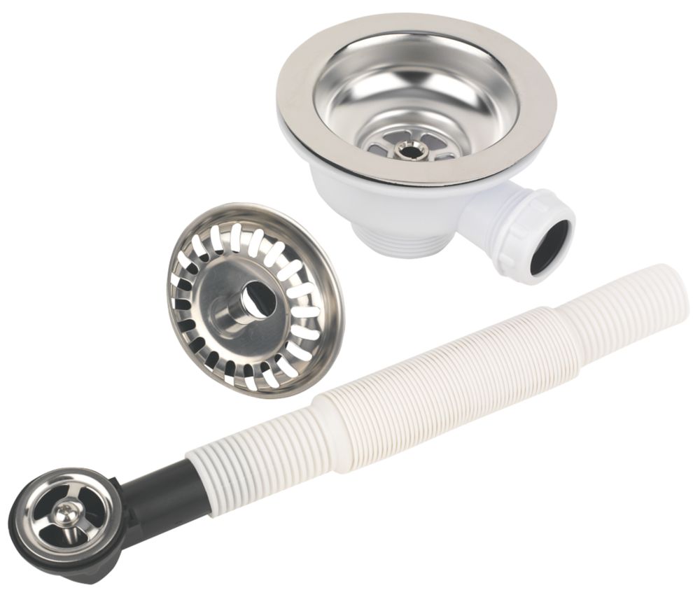 Image of Stainless Steel Strainer Waste 1 Bowl 90mm 