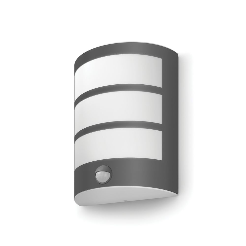 Image of Philips Python Outdoor LED Wall Light With PIR Sensor Anthracite 6W 500lm 